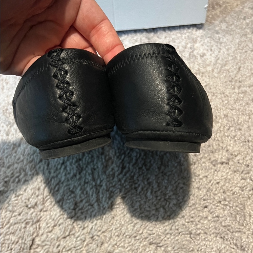 Lucky Brand Black Leather Flats - Picture 4 of 8